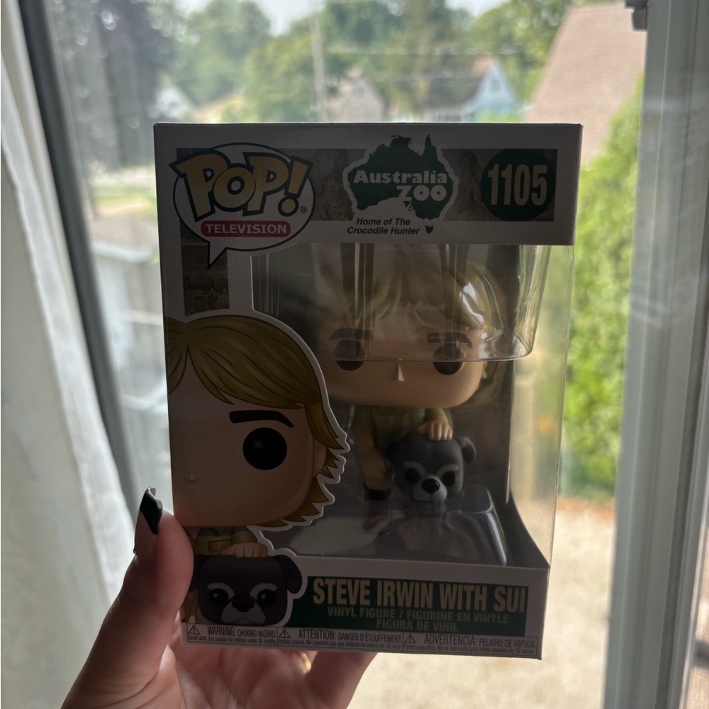 Funko Pop! Steve Irwin with Sui Figure - Green and Black